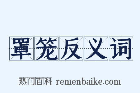 罩笼反义词是什么意思的图片